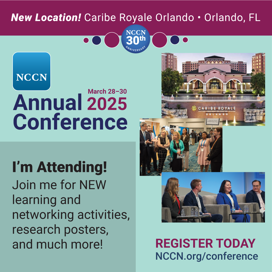 Share that You are Attending an NCCN Event