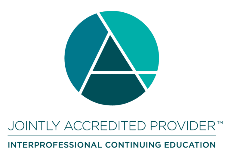 A logo featuring a triangular design with shades of blue and green, accompanied by the text 