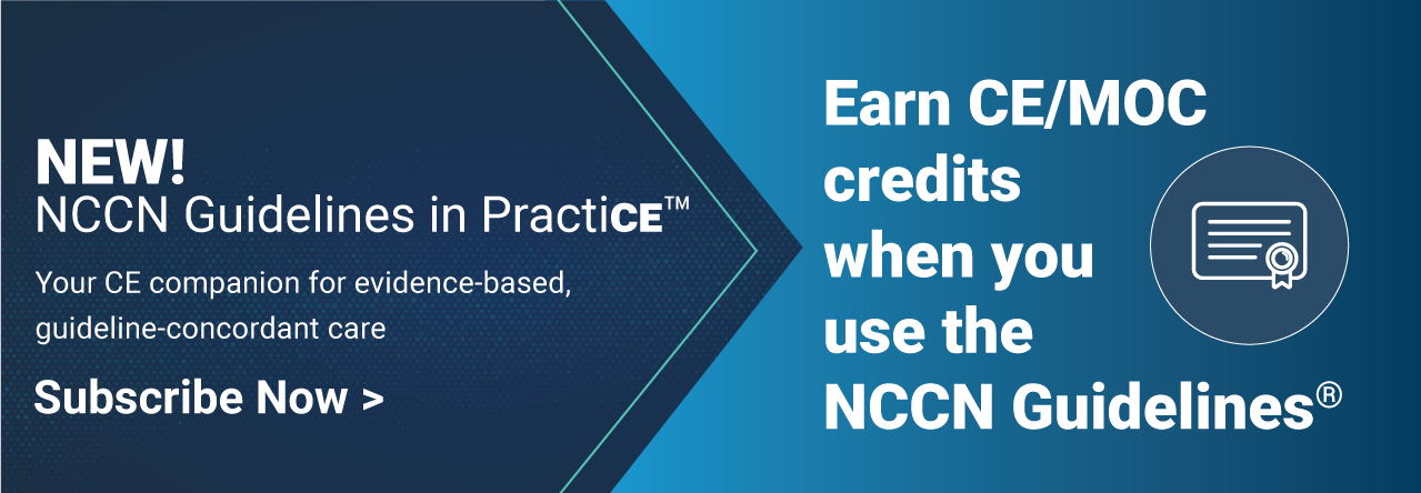 New! NCCN Guidelines in Practice