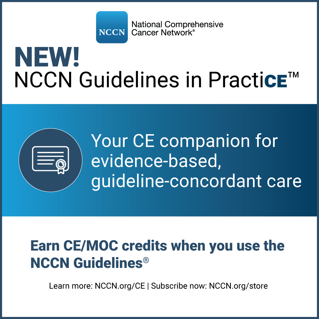 Link to NCCN dot org slash Guidelines CE