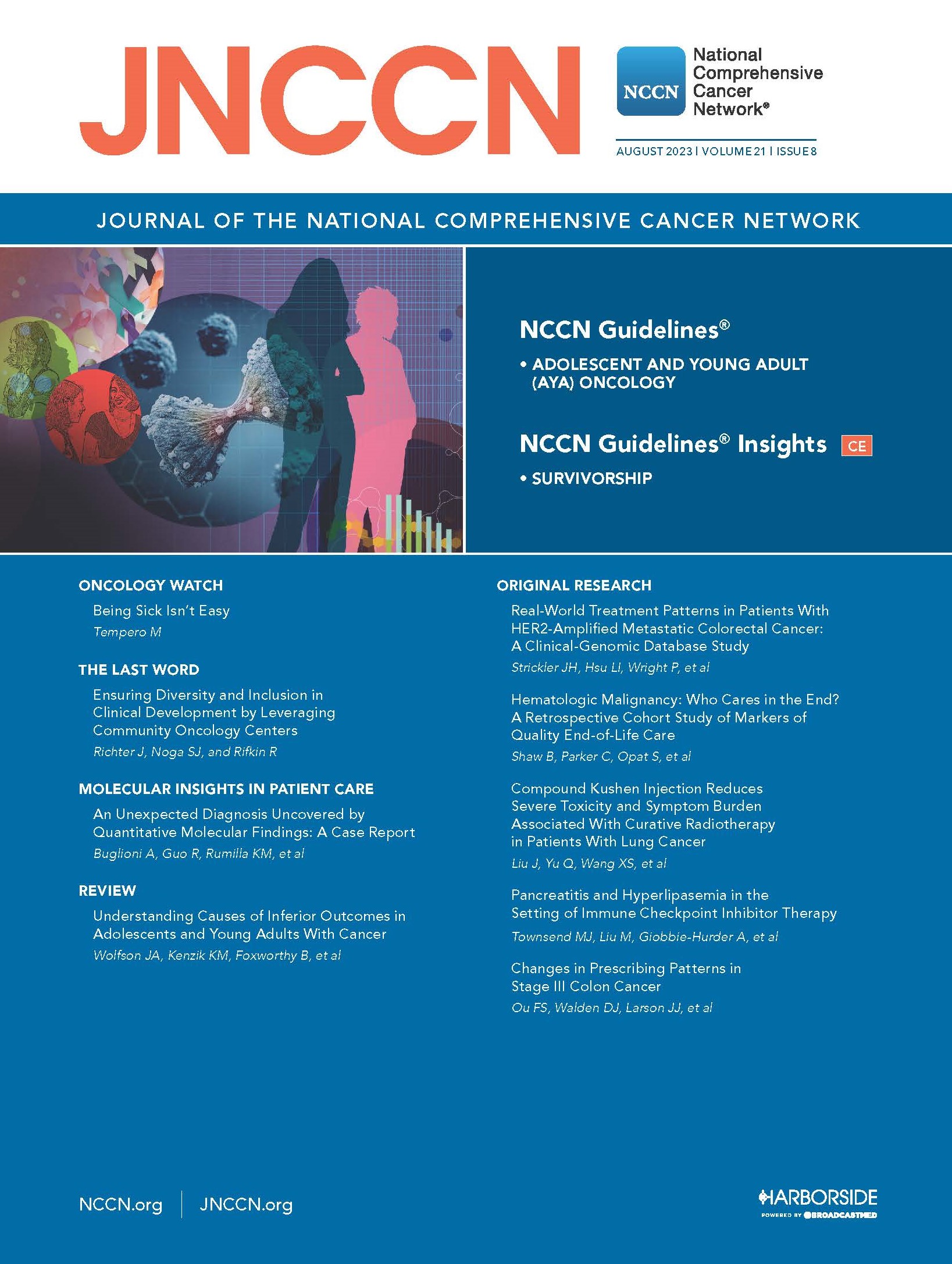 JNCCN Cover, August 2023