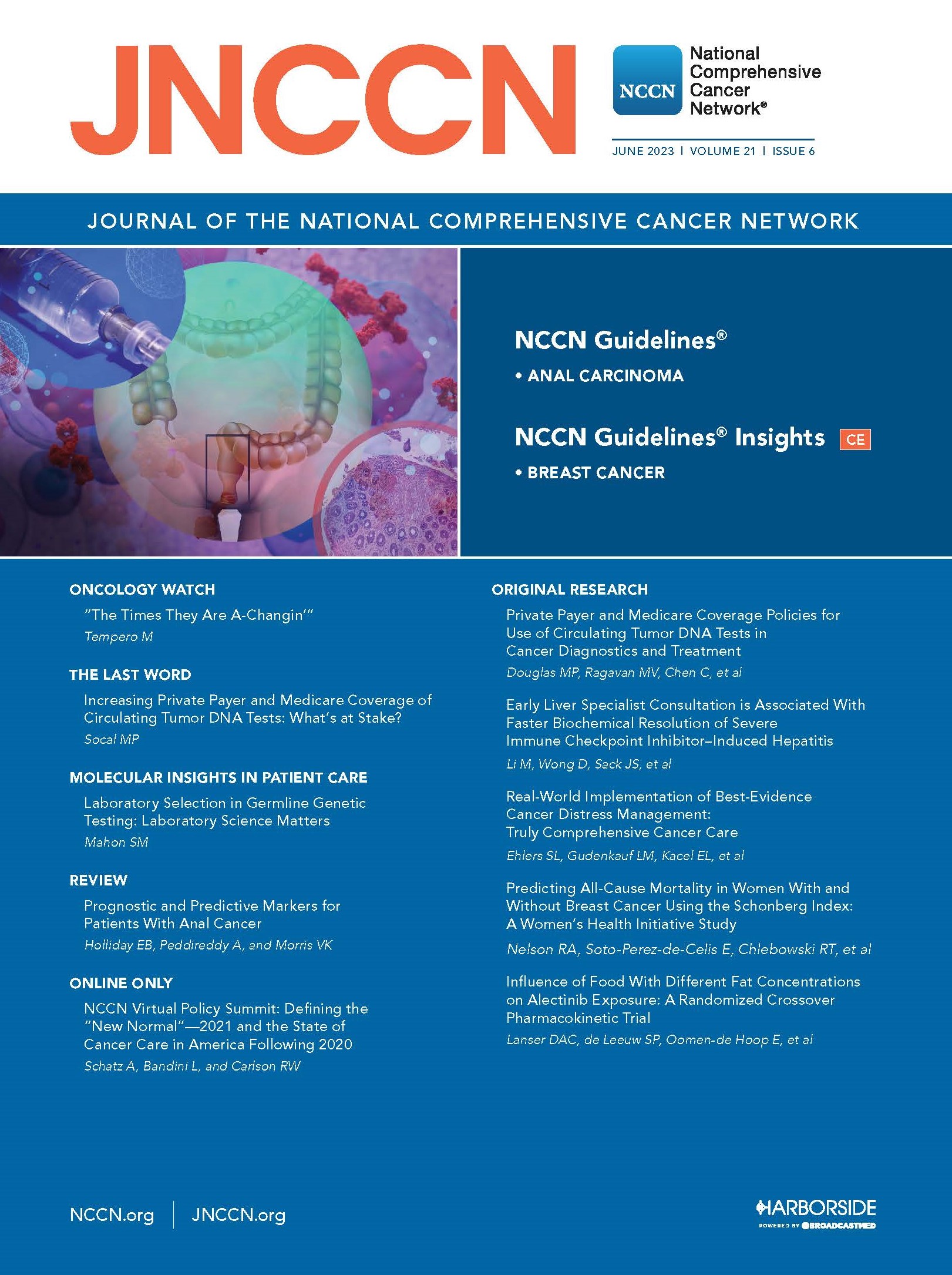 JNCCN Cover, June 2023