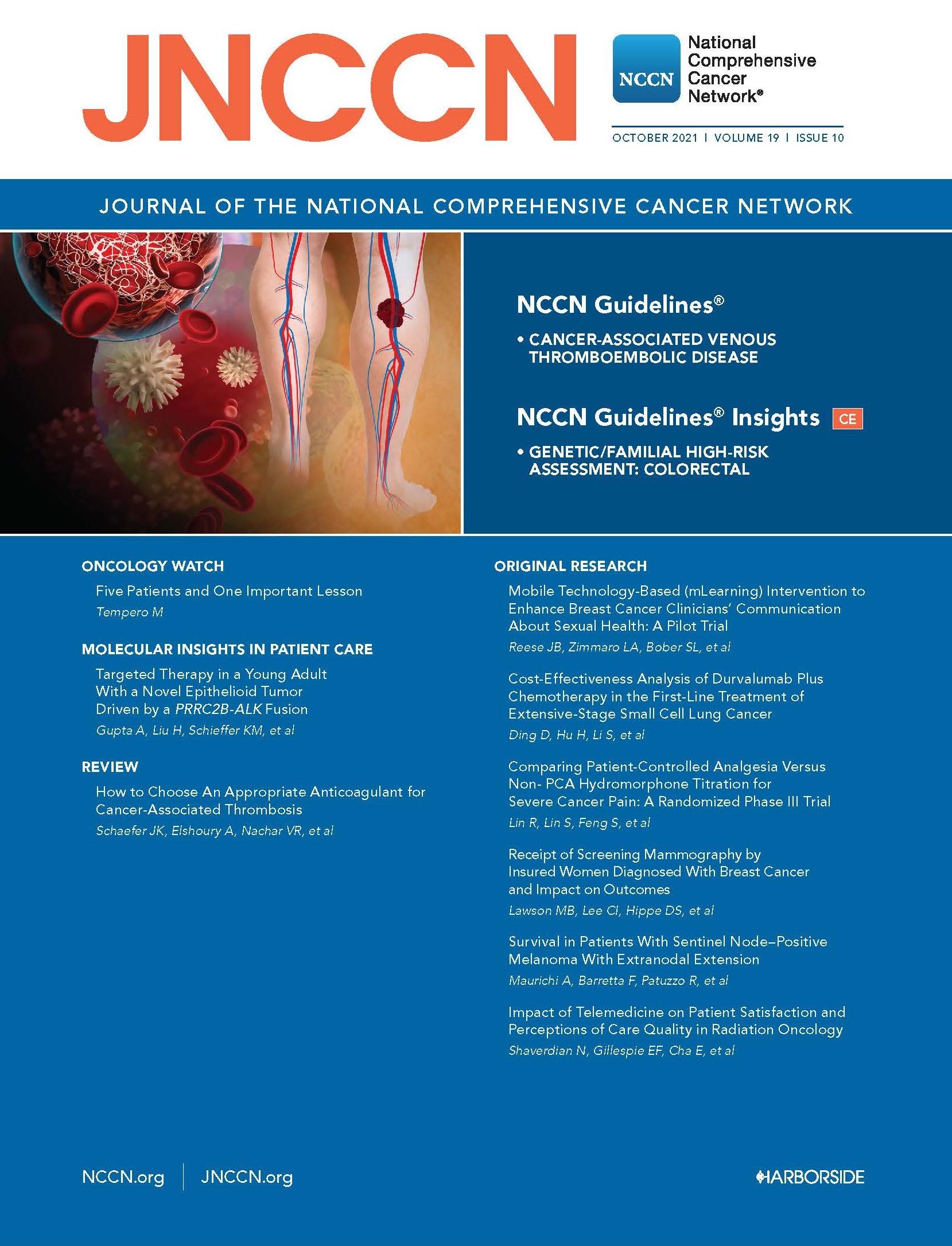 JNCCN Cover - October 2021